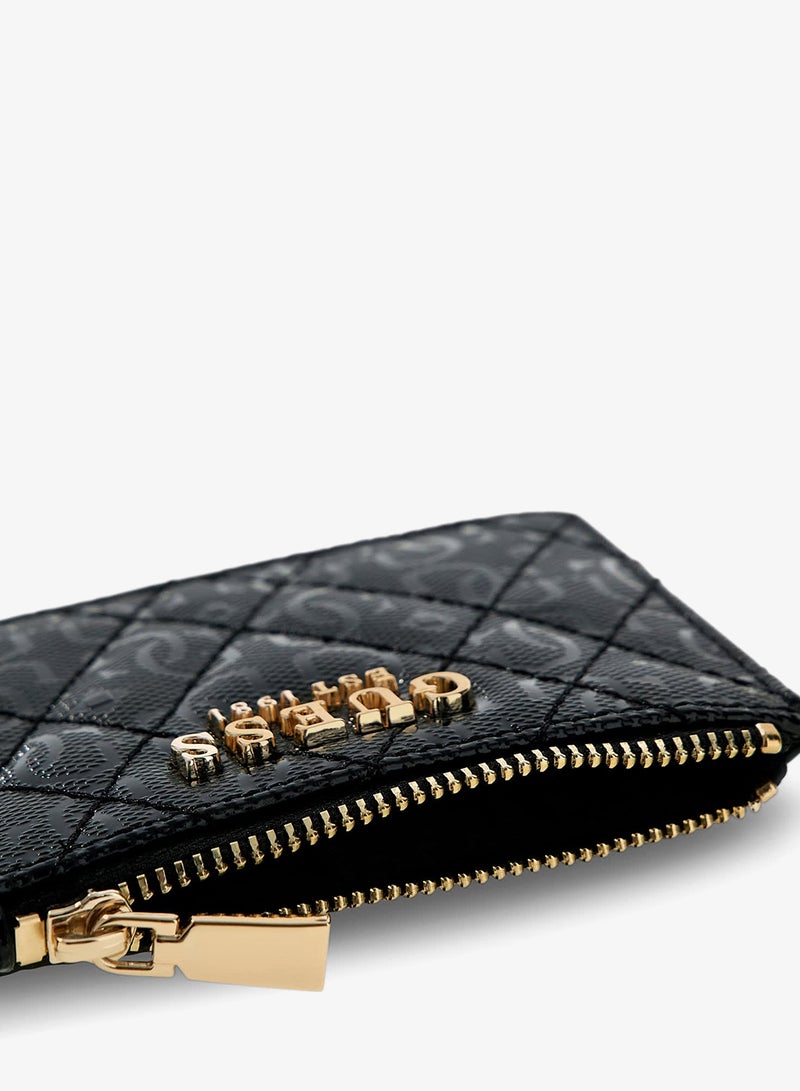 GUESS Isemay Logo Detail Quilted Card Case - Image 4
